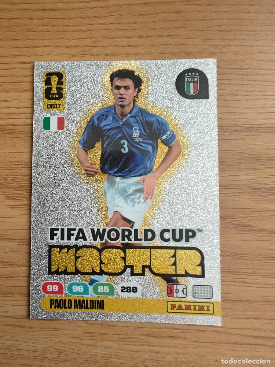 Coleccionismo deportivo: Paolo Maldini DB 17 Panini FIFA World Cup 26 Dream Box Legend Master Italia Adrenalyn XL 2026