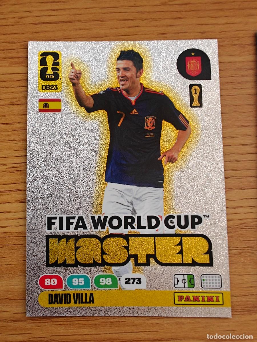 Coleccionismo deportivo: David Villa DB 23 Panini FIFA World Cup 26 Dream Box Legend Master Espa&ntilde;a Adrenalyn XL 2026