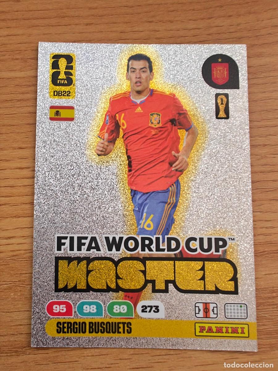 Coleccionismo deportivo: Sergio Busquets DB 22 Panini FIFA World Cup 26 Dream Box Legend Master Espa&ntilde;a Adrenalyn XL 2026