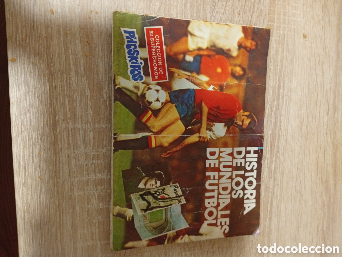 Sports collectibles: Album cromos historia de los mundiales de futbol phoskitos