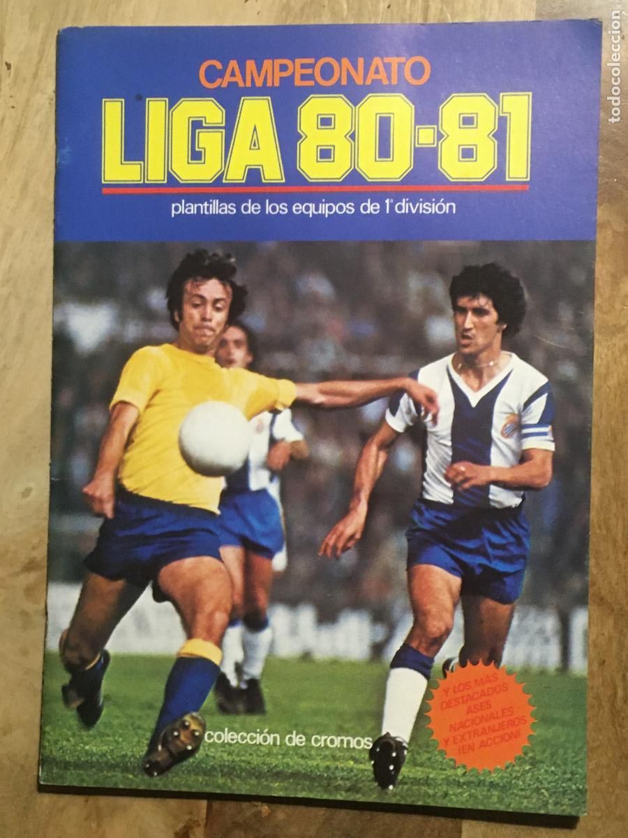 Coleccionismo deportivo: liga 80 81 1980 1981 ediciones este album de cromos vacio plancha perfecto estado nuevo