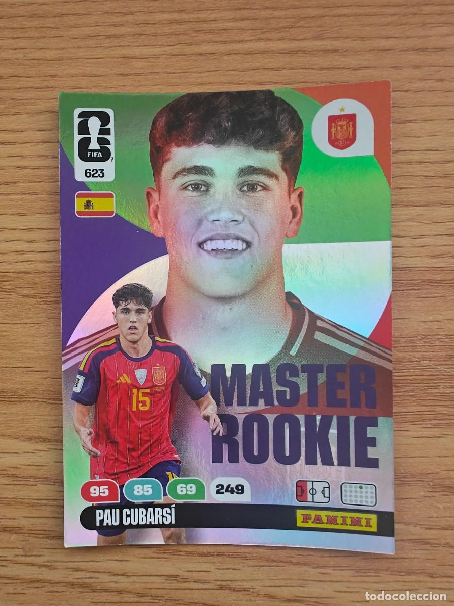 Coleccionismo deportivo: Cubarsi 623 Panini FIFA World Cup 26 Master Rookie Espa&ntilde;a Adrenalyn XL 2026