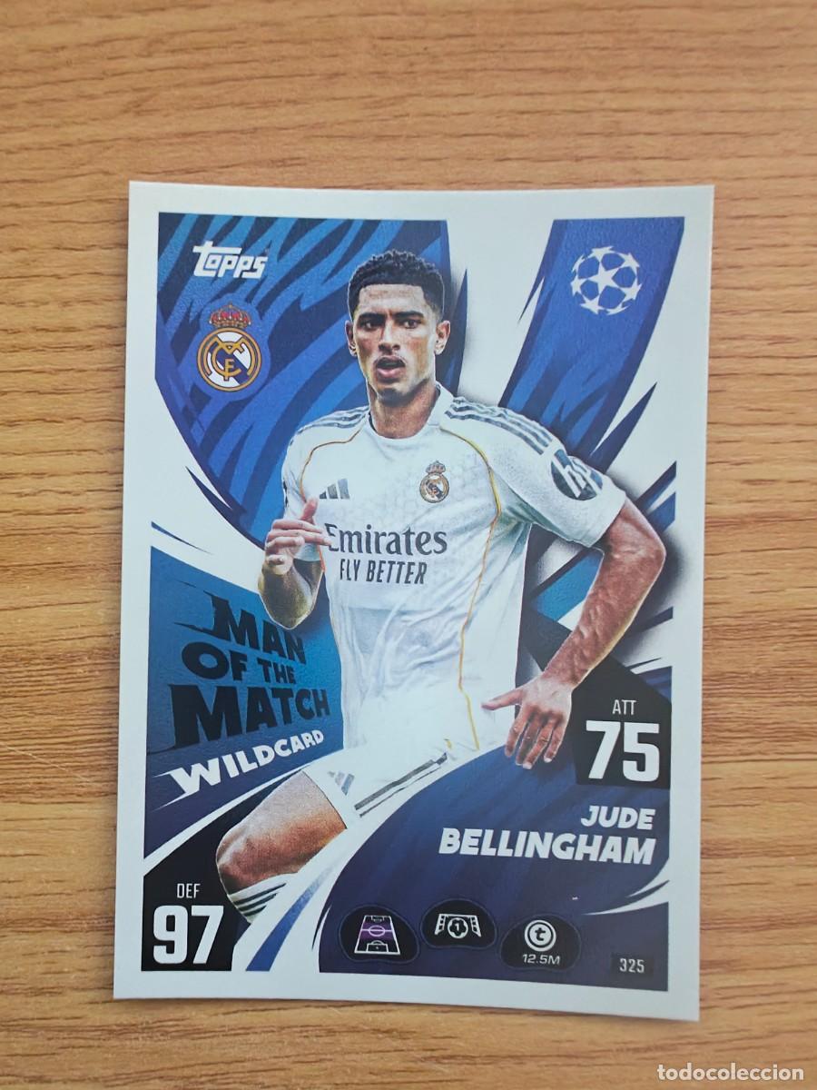 Coleccionismo deportivo: Bellingham 325 Match Attax 25 26 Man of the Match Wildcard Real Madrid 2025 2026