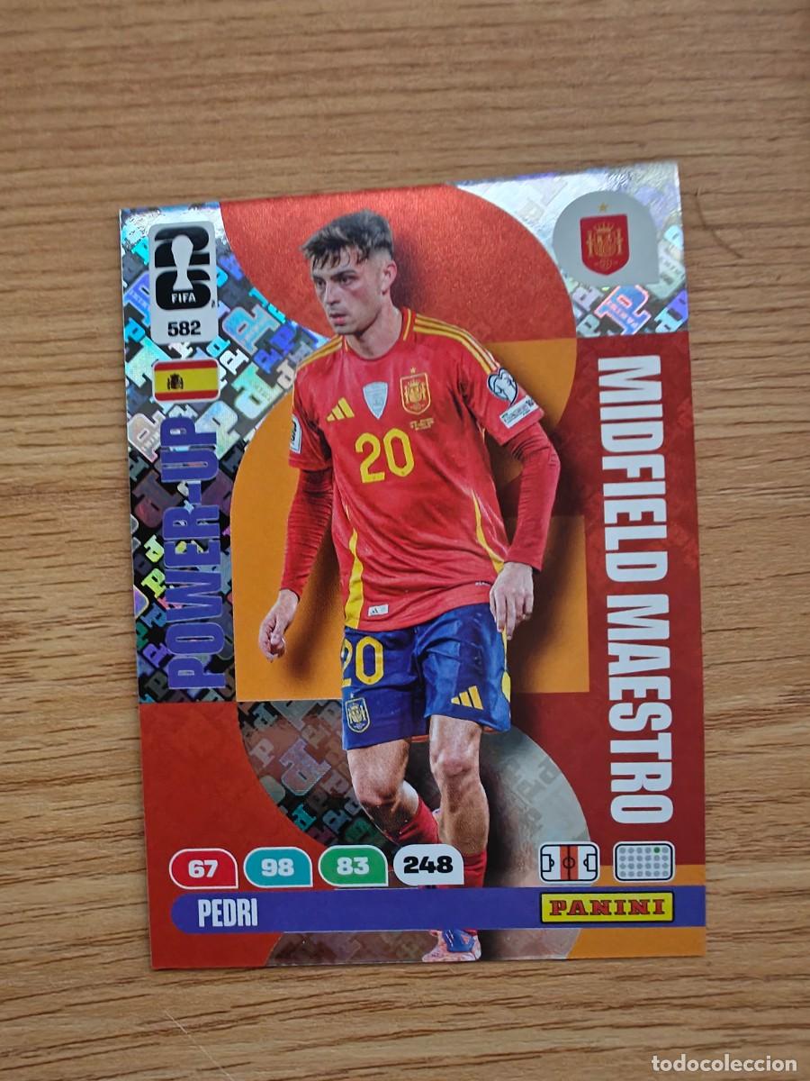 Coleccionismo deportivo: Pedri 582 Panini FIFA World Cup 26 Midfield maestros Espa&ntilde;a Adrenalyn XL 2026