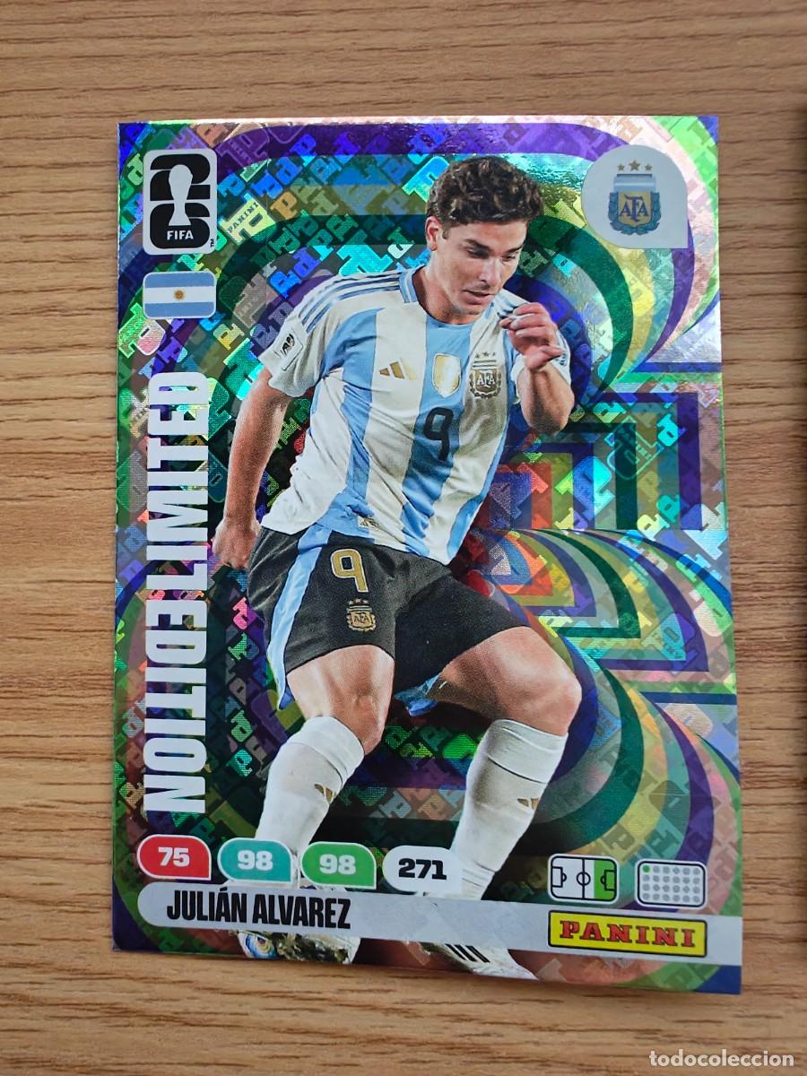 Coleccionismo deportivo: Julian Alvarez Panini FIFA World Cup 26 Limited Edition Argentina Adrenalyn XL 2026
