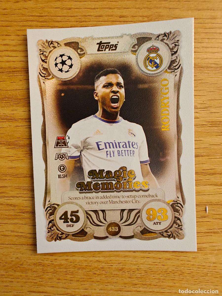 Coleccionismo deportivo: Rodrygo 433 Match Attax 25 26 Magic Memories Real Madrid 2025 2026