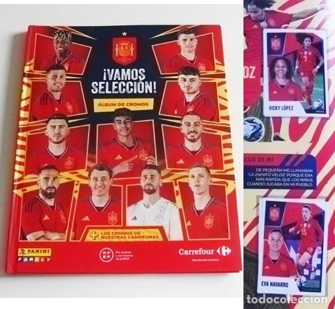 Coleccionismo deportivo: &Aacute;LBUM VAMOS SELECCI&Oacute;N PANINI CARREFOUR COMPLETO A 90% CROMOS F&Uacute;TBOL DEPORTE DE ESPA&Ntilde;A NAVAS PUTELLAS