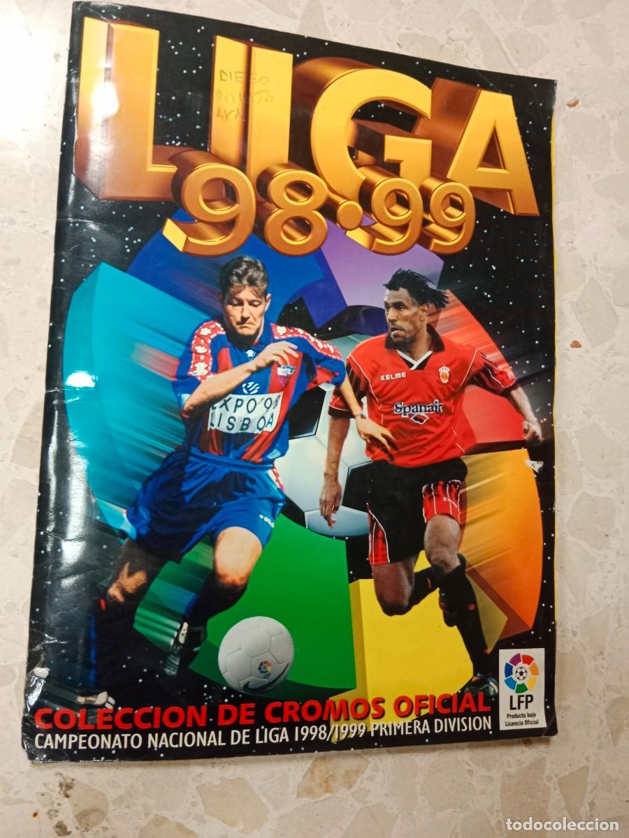 Coleccionismo deportivo: ALBUM CASI COMPLETO LIGA ESTE 1998 1999 98 99 - BASTANTES DOBLES POSICIONES , FICHAJES Y COLOCAS