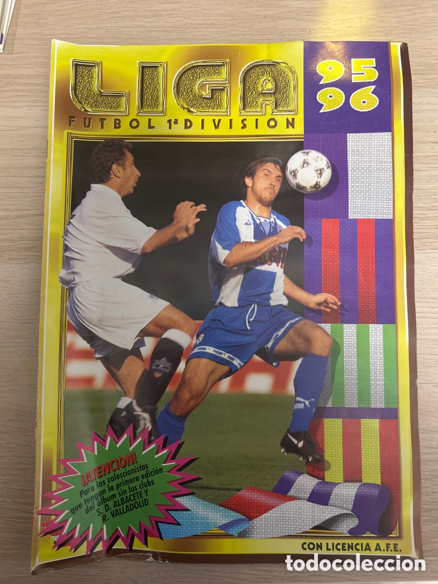 Coleccionismo deportivo: Album suplemento liga Este 95 96 vac&iacute;o