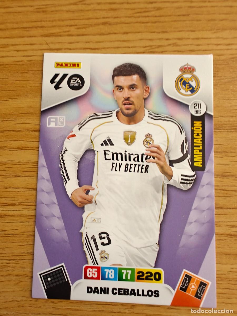 Coleccionismo deportivo: Dani Ceballos Adrenalyn XL 25 26 211 BIS Real Madrid Momentum Oro 2025 2026