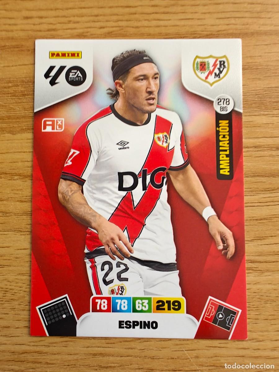 Coleccionismo deportivo: Espino Adrenalyn XL 25 26 278 BIS Rayo Vallecano Momentum Oro 2025 2026