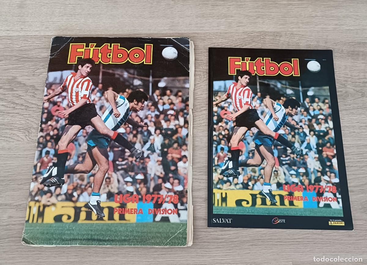 Coleccionismo deportivo: Liga Este Futbol 1977 1978 Album Bastante Completo + album Facs&iacute;mil Salvat Cromos inolvidables