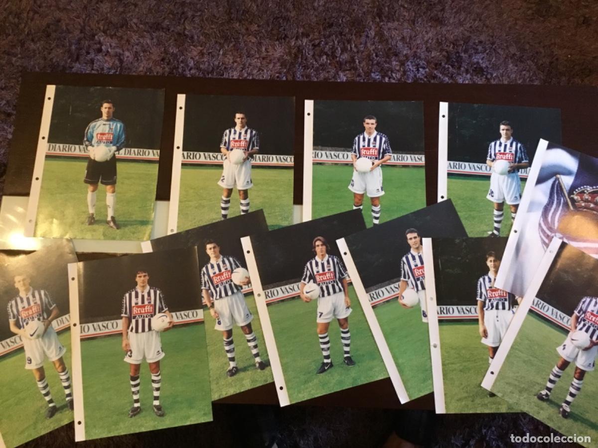 Coleccionismo deportivo: Fotograf&iacute;as jugadores f&uacute;tbol Real Sociedad