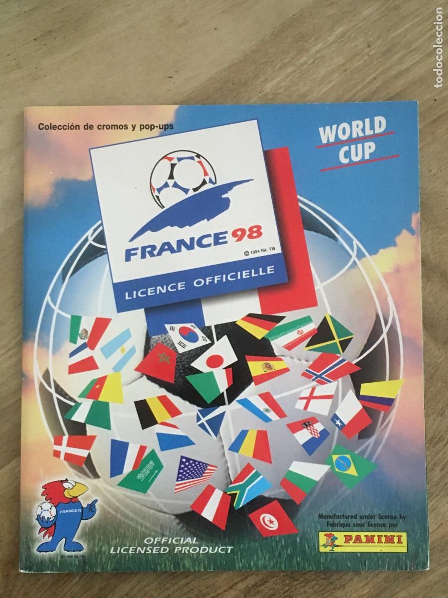 Collezionismo sportivo: francia france 98 mundial futbol 1998 album de cromos casi vacio muy pocos cromos perfecto estado