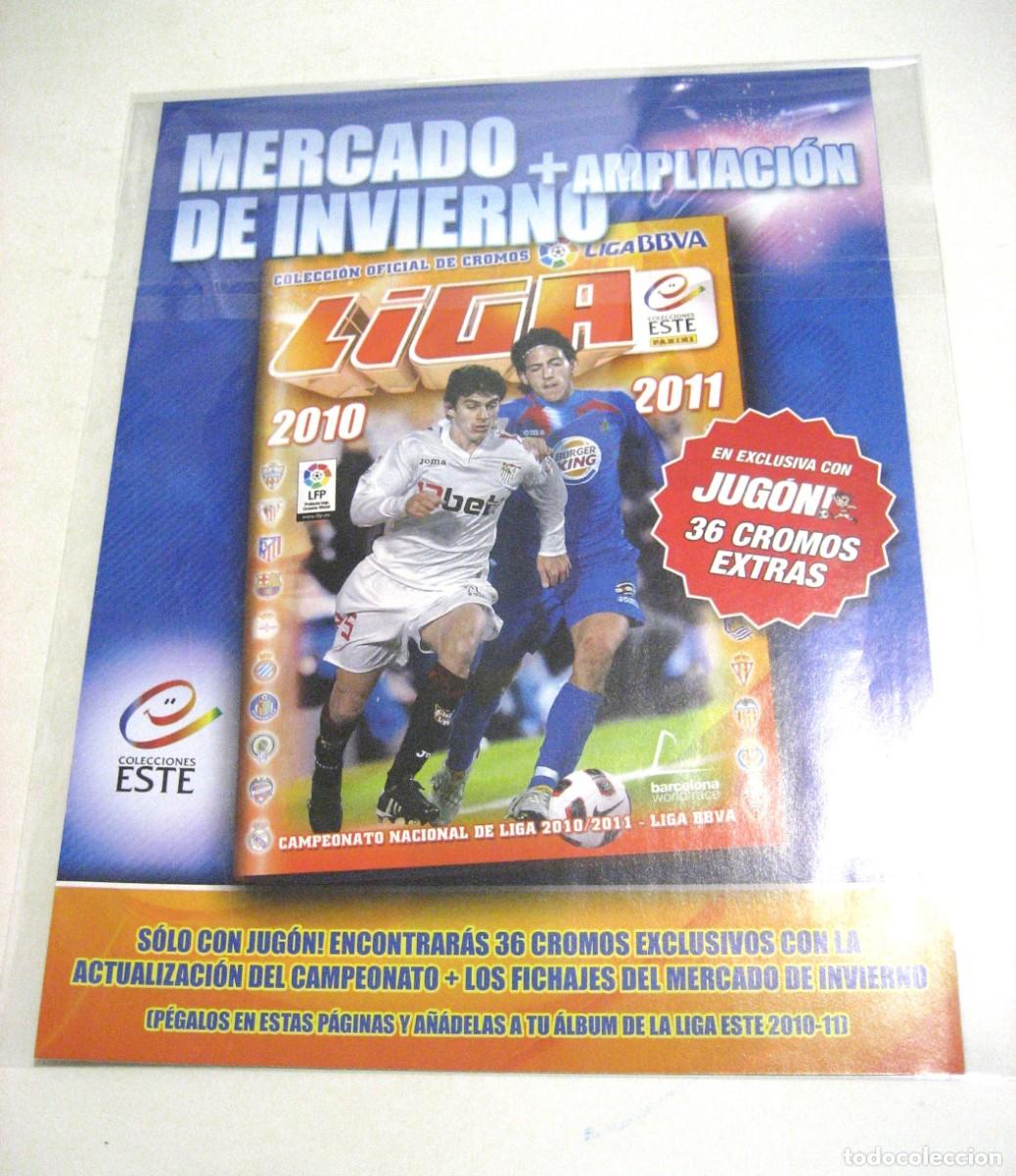 Coleccionismo deportivo: EDITORIAL ESTE 10 11. FICHAJES MERCADO DE INVIERNO. HOJAS.