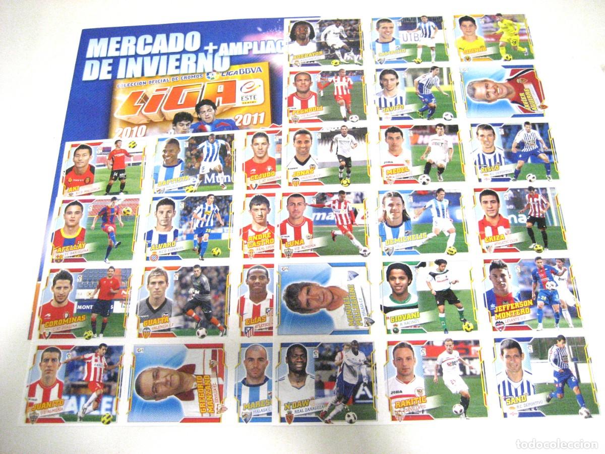 Coleccionismo deportivo: ESTE 10 11. FICHAJES MERCADO DE INVIERNO, ACTUALIZACI&Oacute;N: 36 CROMOS. COMPLETA.