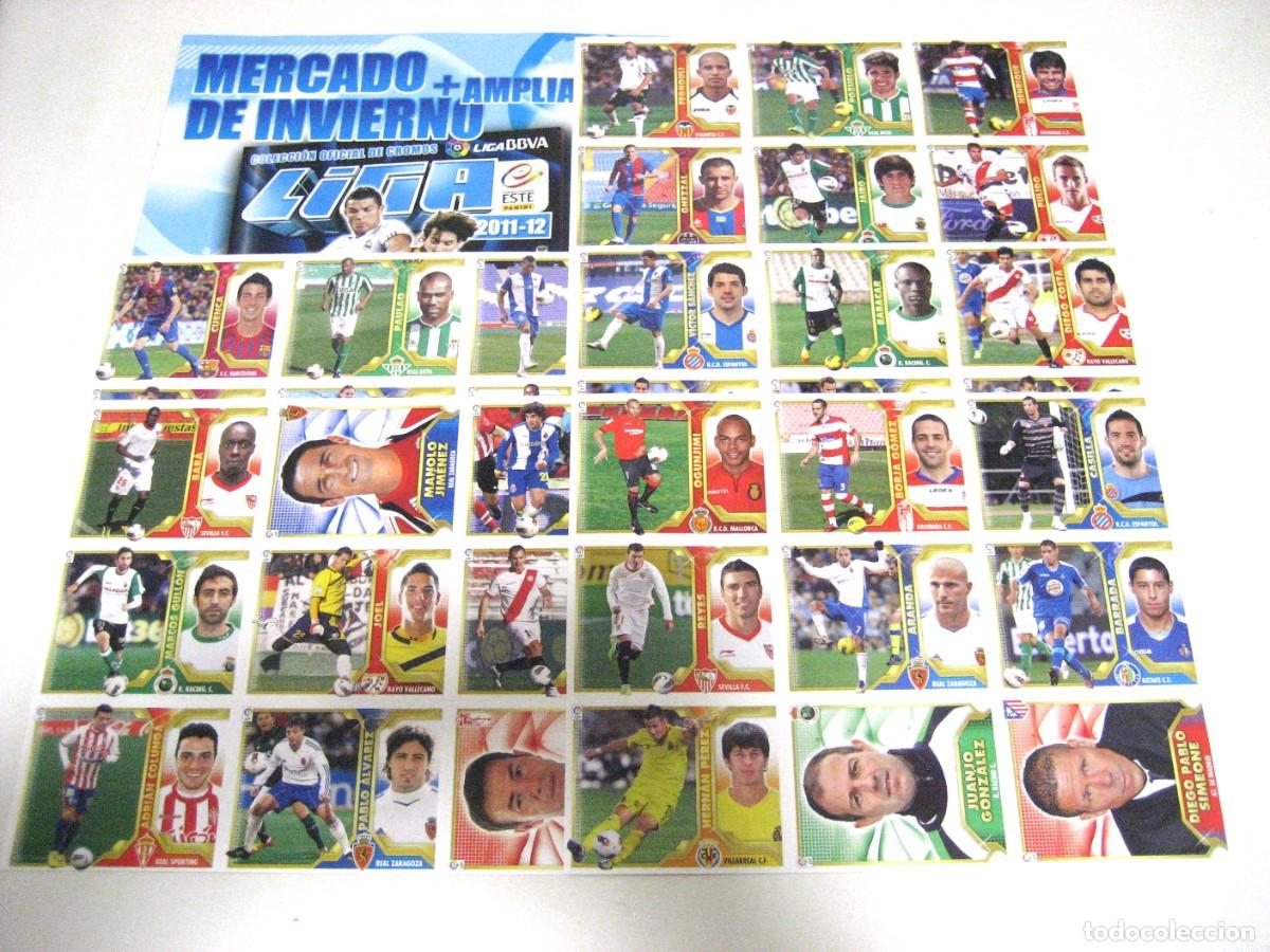 Coleccionismo deportivo: ESTE 11 12. FICHAJES MERCADO DE INVIERNO, ACTUALIZACI&Oacute;N: 42 CROMOS. COMPLETA.