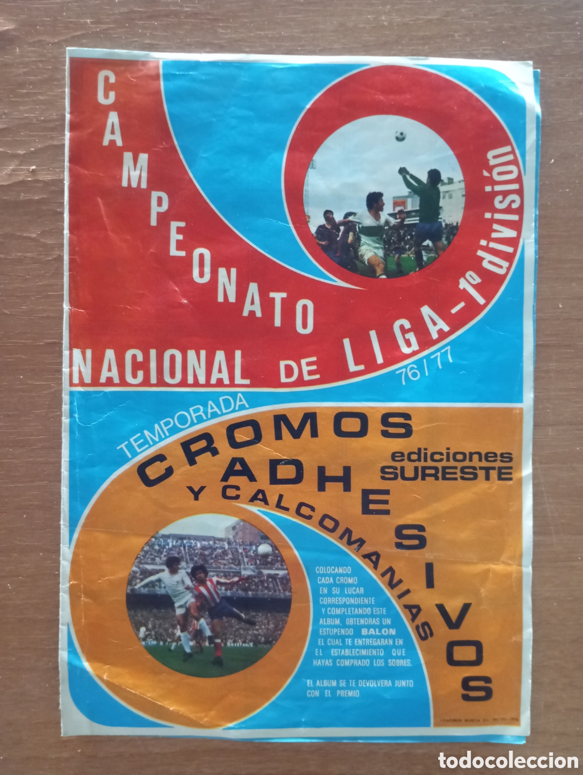 Coleccionismo deportivo: Raro &Aacute;lbum liga ediciones sureste 76-77