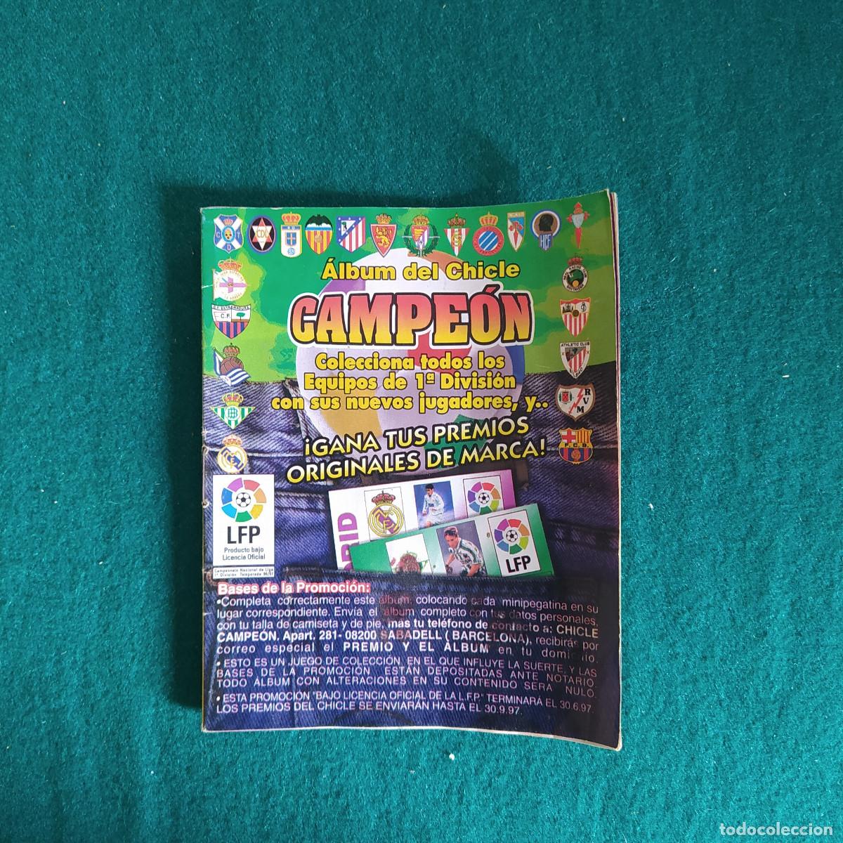 Collezionismo sportivo: &Aacute;lbum del chicle Campe&oacute;n - Liga 1996-1997, 96-97