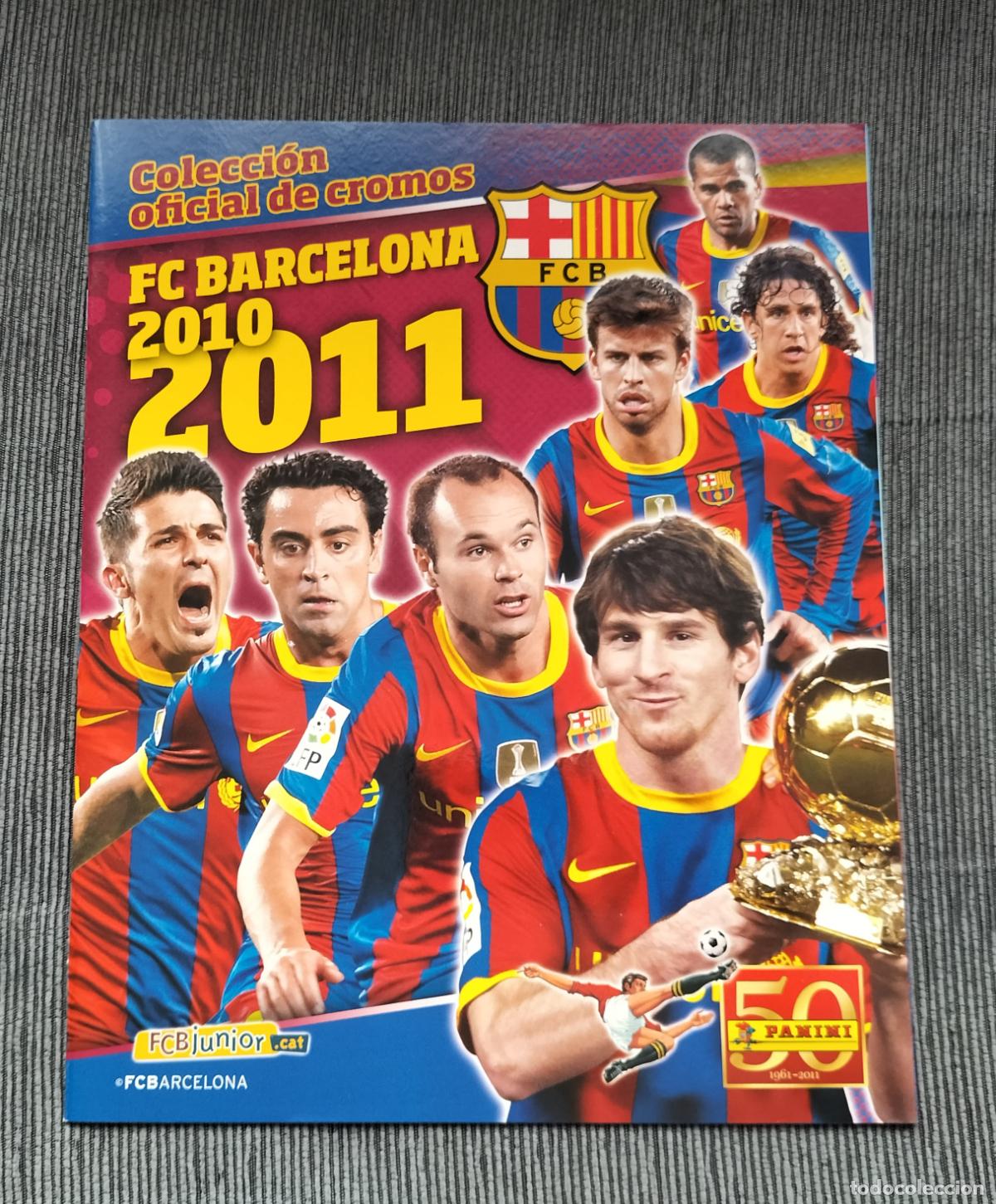 Coleccionismo deportivo: ALBUM DE CROMOS VACIO PLANCHA OFICIAL F.C. BARCELONA LIGA FUTBOL 2010 2011 10 11 PANINI