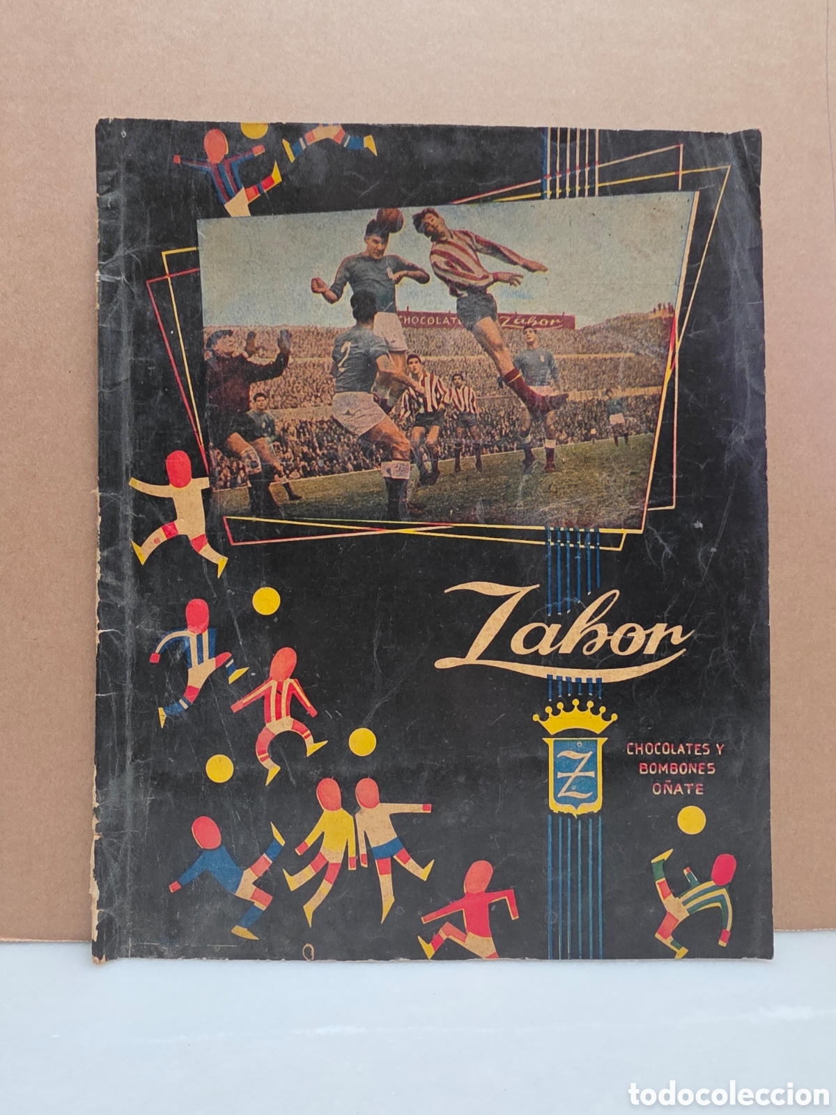 Coleccionismo deportivo: ALBUM CR9MOS FUTBOL ZAHOR. A&Ntilde;OS 50. INCOMPLETO. 81 CROMOS.