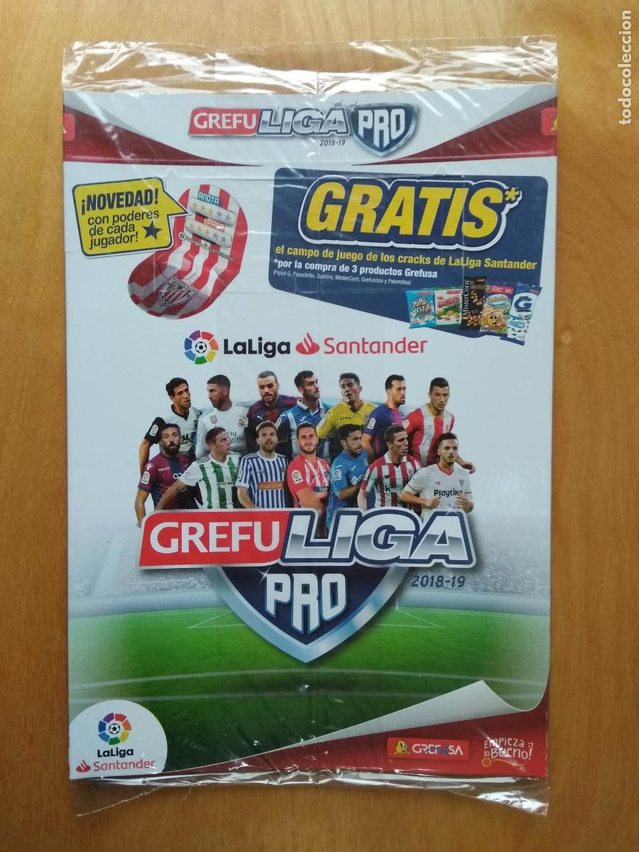 Coleccionismo deportivo: ALBUM VACIO NUEVO PRECINTADO GREFULIGA PRO 18 19 2018 2019 CHAPA GREFUSA LIGA