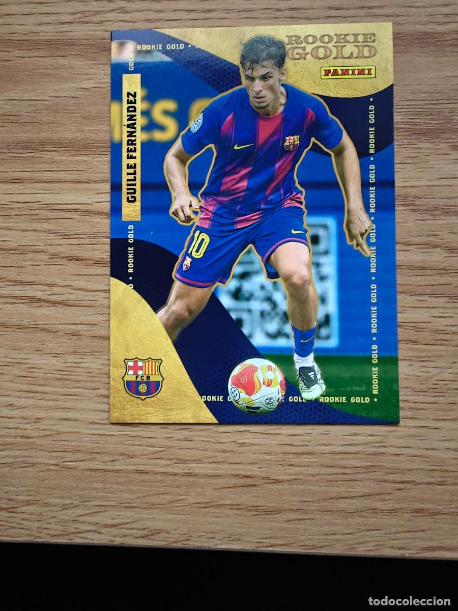 Coleccionismo deportivo: Guille Fern&aacute;ndez 58 Panini Club Barcelona 25 26 Rookie Gold 2025 2026