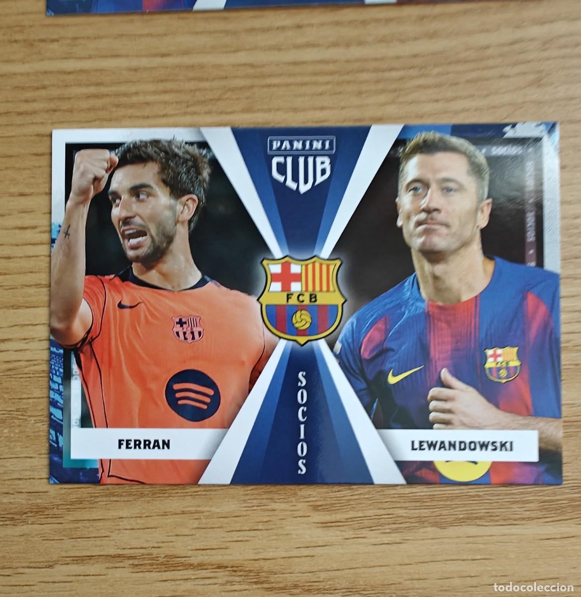Coleccionismo deportivo: Ferran Lewandowski 49 Panini Club Barcelona 25 26 Socios 2025 2026