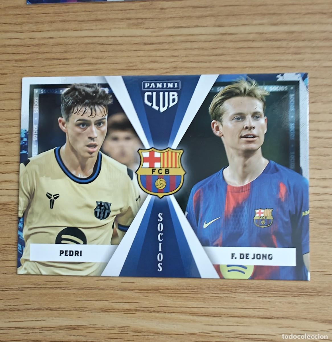 Coleccionismo deportivo: Pedri De Jong 48 Panini Club Barcelona 25 26 Socios 2025 2026