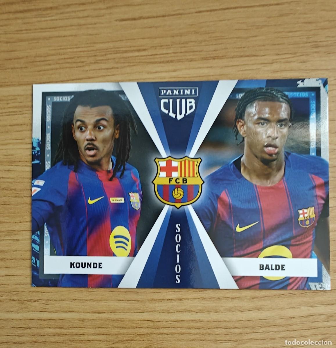 Coleccionismo deportivo: Kounde Balde 47 Panini Club Barcelona 25 26 Socios 2025 2026