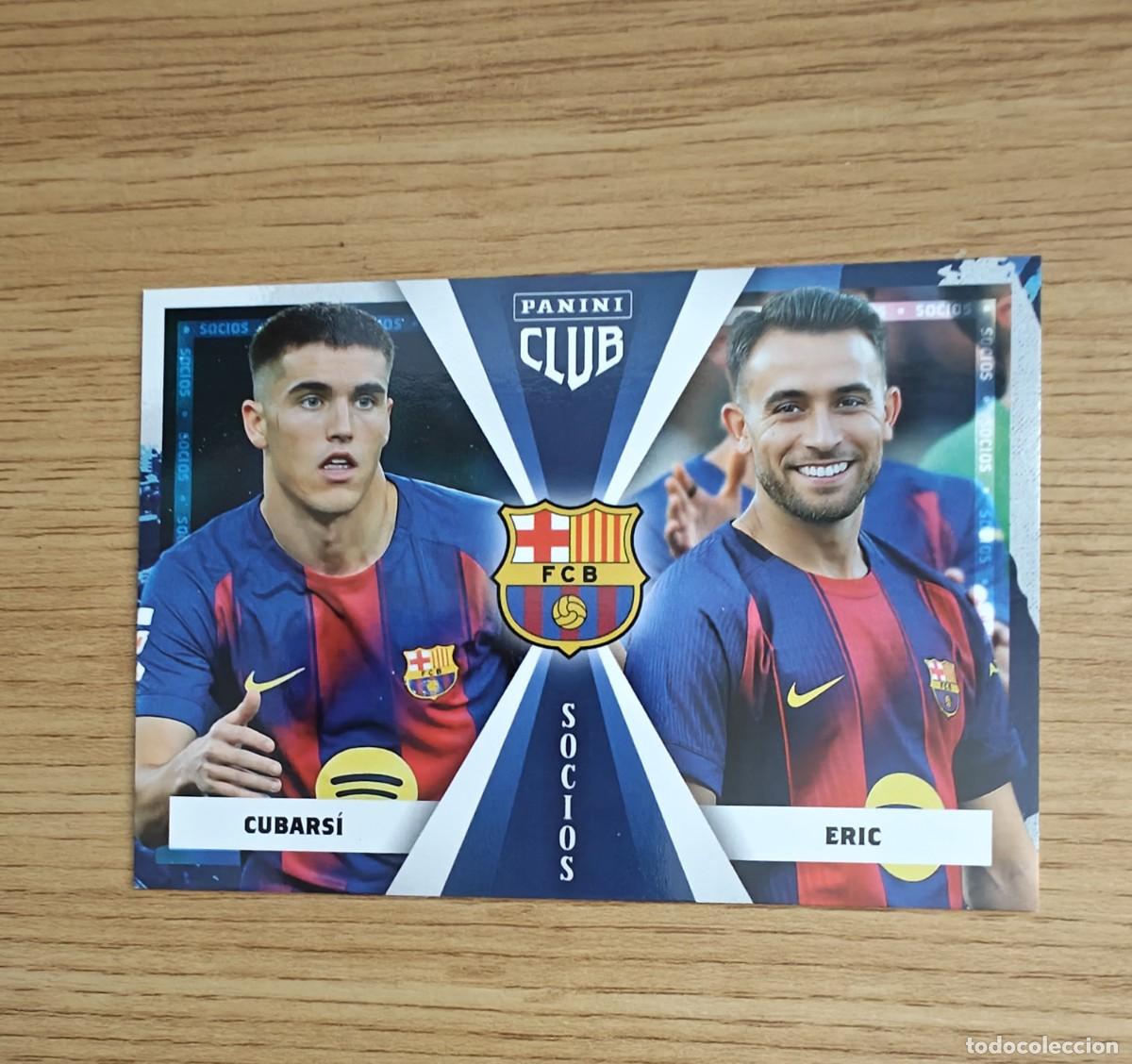 Coleccionismo deportivo: Cubars&iacute; Eric 46 Panini Club Barcelona 25 26 Socios 2025 2026