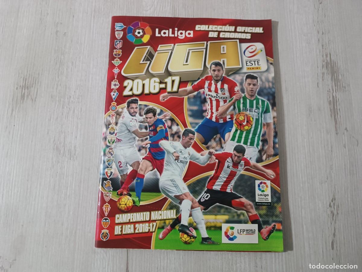 Coleccionismo deportivo: &Aacute;LBUM CASI COMPLETO LIGA ESTE 2016 2017 16 17