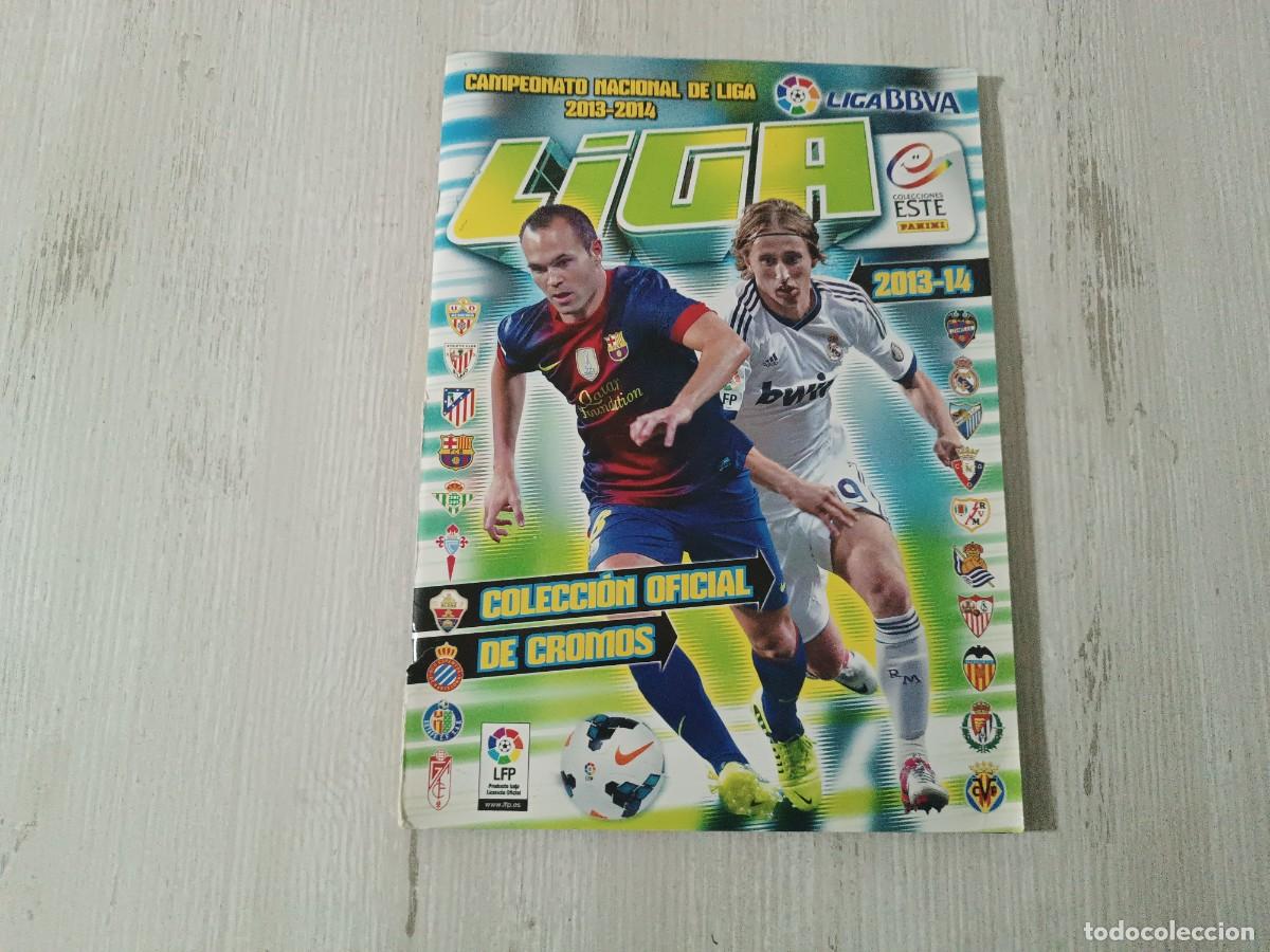 Coleccionismo deportivo: &Aacute;LBUM CASI COMPLETO LIGA ESTE 2013 2014 13 14