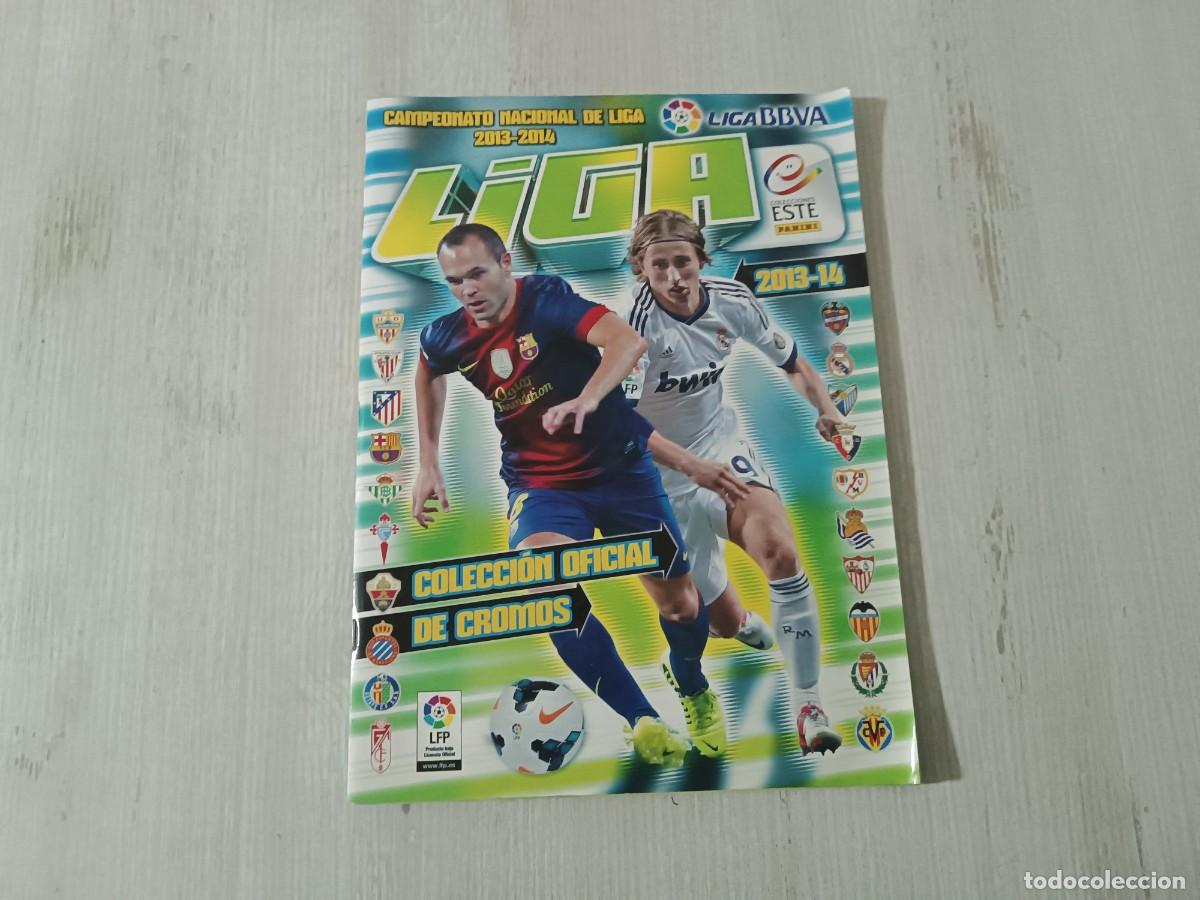 Coleccionismo deportivo: &Aacute;LBUM CASI COMPLETO LIGA ESTE 2013 2014 13 14
