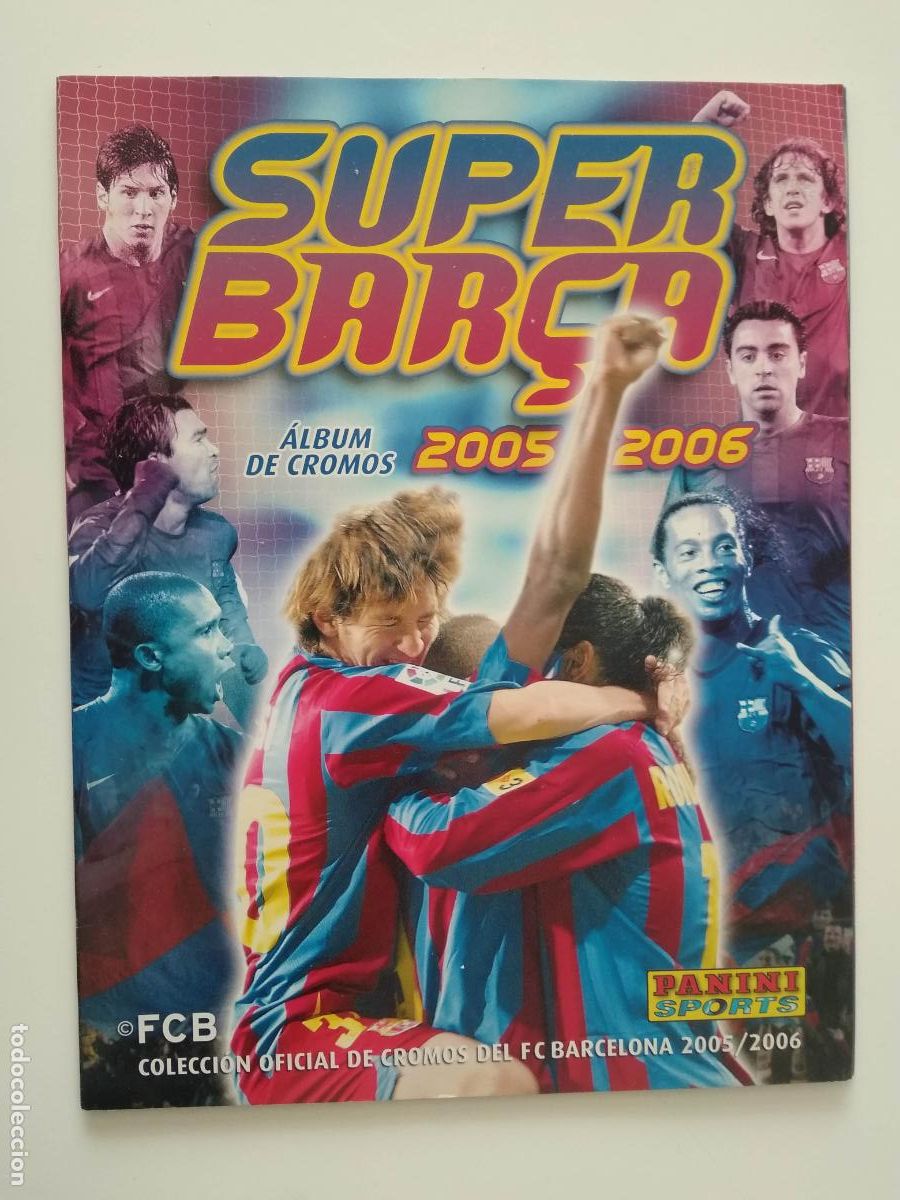 Coleccionismo deportivo: ALBUM VACIO PLANCHA PANINI SUPER BAR&Ccedil;A 2005 2006 BARCELONA 05 06 MESSI