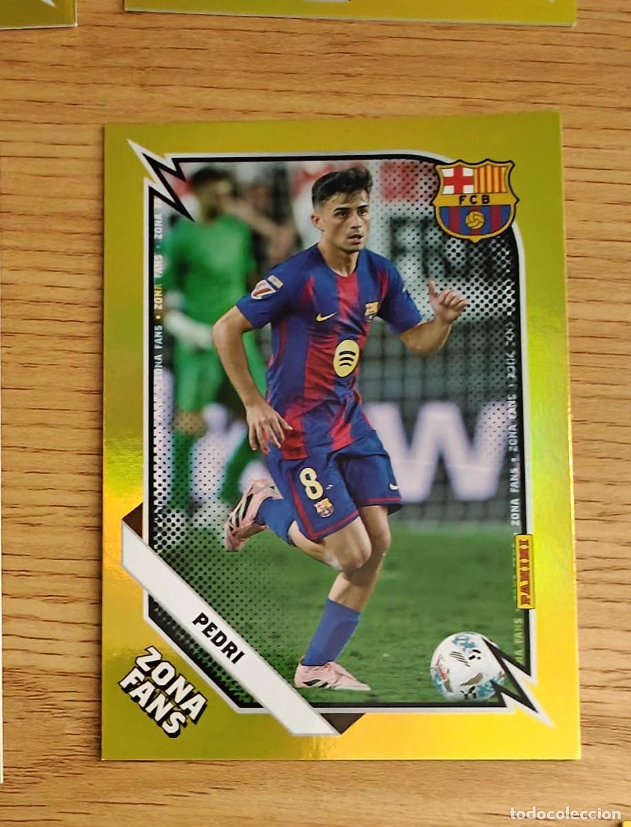 Coleccionismo deportivo: Pedri K 38 Panini Club Barcelona 25 26 Zona Fans Paralela Dorada 2025 2026