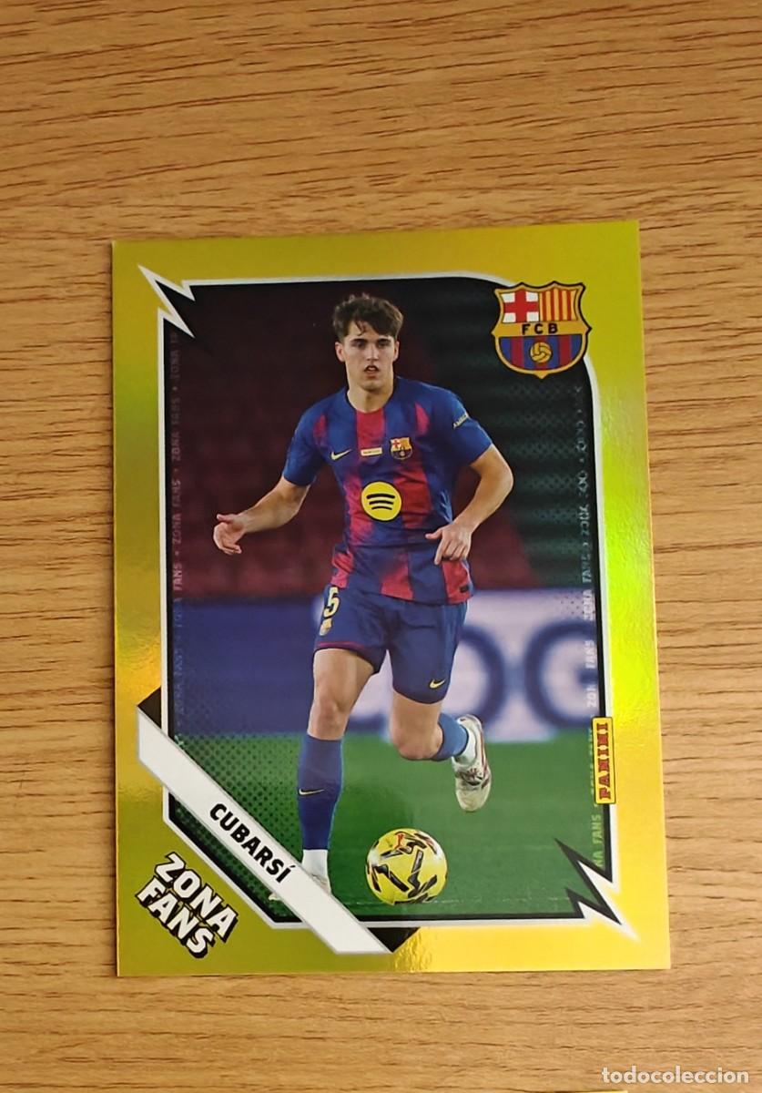Coleccionismo deportivo: Cubars&iacute; K 33 Panini Club Barcelona 25 26 Zona Fans Paralela Dorada 2025 2026