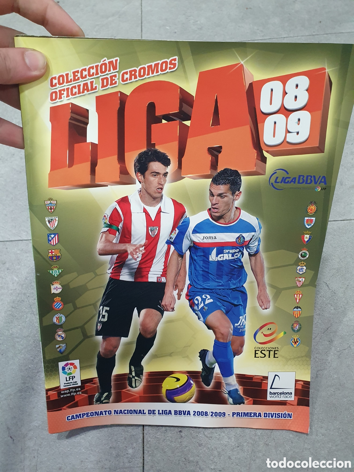Coleccionismo deportivo: Album vacio Liga 08 08. Col Este. En plancha. (L7)