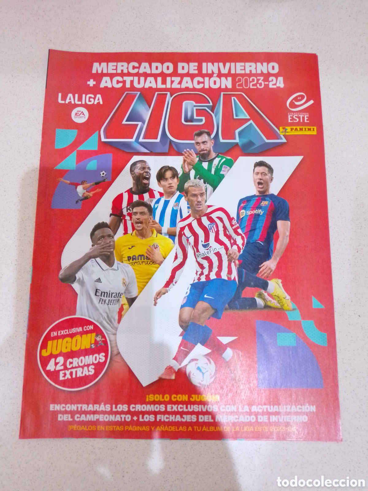 Coleccionismo deportivo: HOJAS MERCADO INVIERNO + ACTUALIZACI&Oacute;N LIGA ESTE 23/24. PANINI
