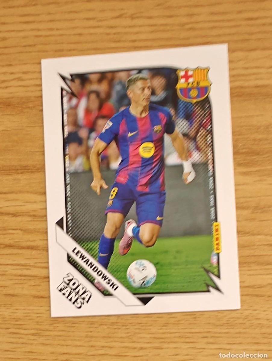 Coleccionismo deportivo: Lewandowski 43 Panini Club Barcelona 25 26 Zona Fans 2025 2026
