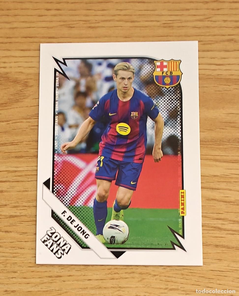 Coleccionismo deportivo: De Jong 37 Panini Club Barcelona 25 26 Zona Fans 2025 2026