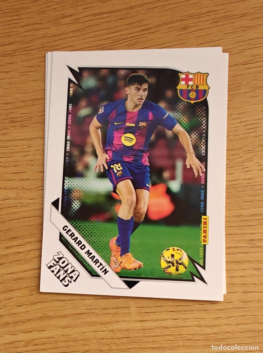 Coleccionismo deportivo: Gerard Mart&iacute;n 35 Panini Club Barcelona 25 26 Zona Fans 2025 2026
