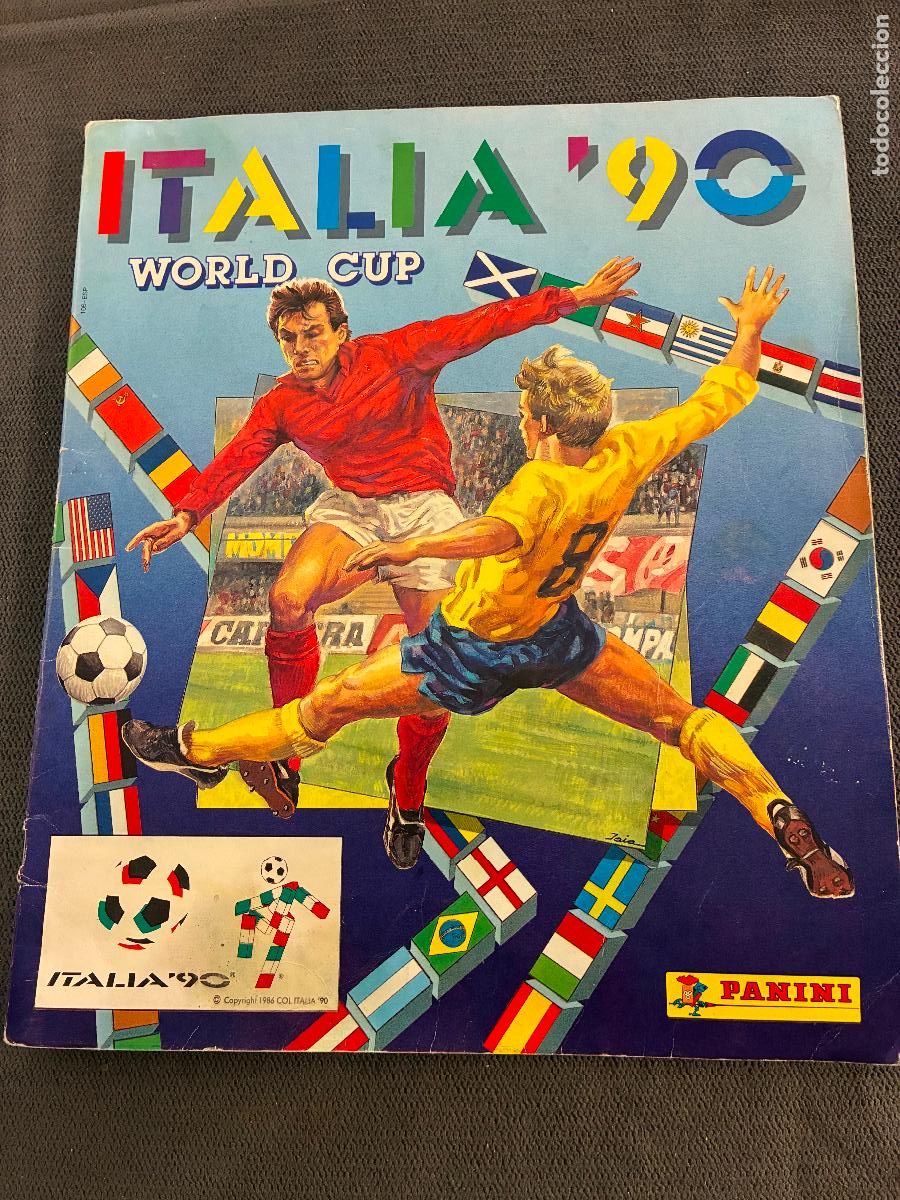 Coleccionismo deportivo: Album de futbol Panini copa del mundo Italia 90 World Cup con 110 cromos ver fotos
