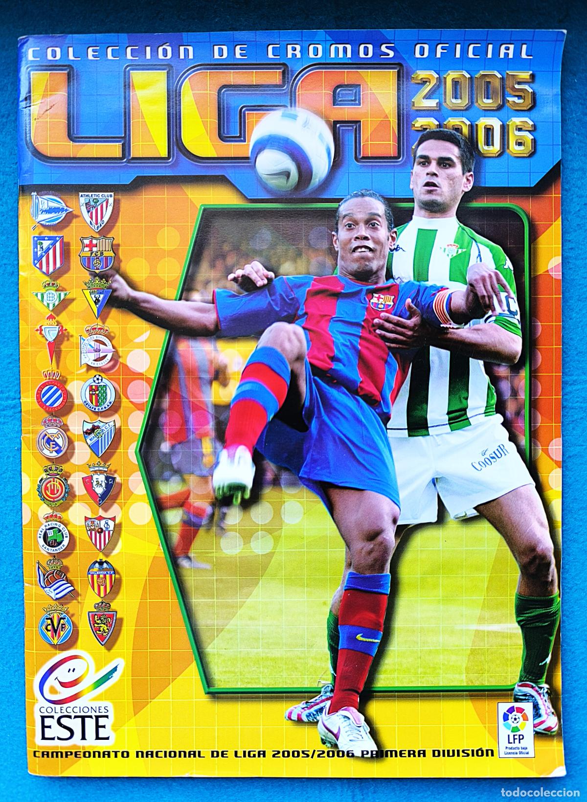 Coleccionismo deportivo: RW ALBUM CROMOS FUTBOL INCOMPLETO 334 CROMOS LIGA 2005 2006 CROMO MESSI COLECCIONES ESTE N.&ordm; 15