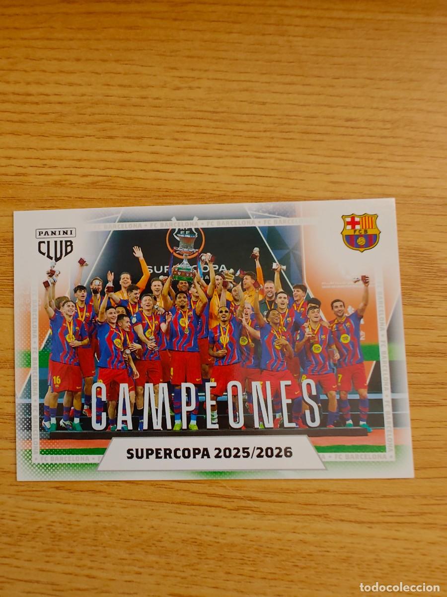 Colecionismo desportivo: Supercopa 5 Panini Club Barcelona 25 26 ADN 2025 2026