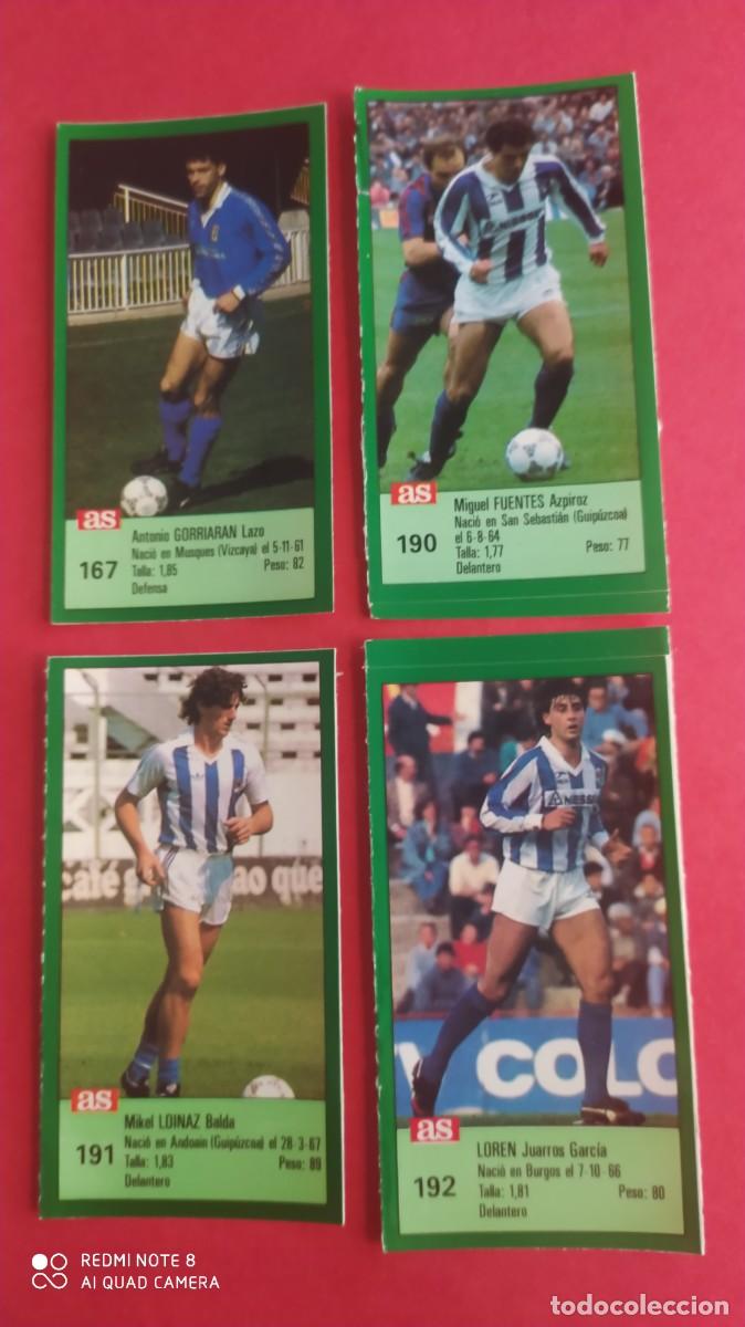 Coleccionismo deportivo: REAL SOCIEDAD 190 FUENTES AS 1988 1989 ,88-89 SIN PEGAR A2