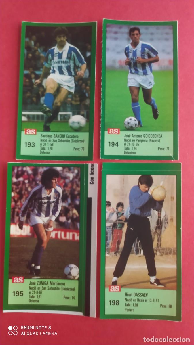 Coleccionismo deportivo: REAL SOCIEDAD 195 ZU&Ntilde;IGA AS 1988 1989 ,88-89 SIN PEGAR A2