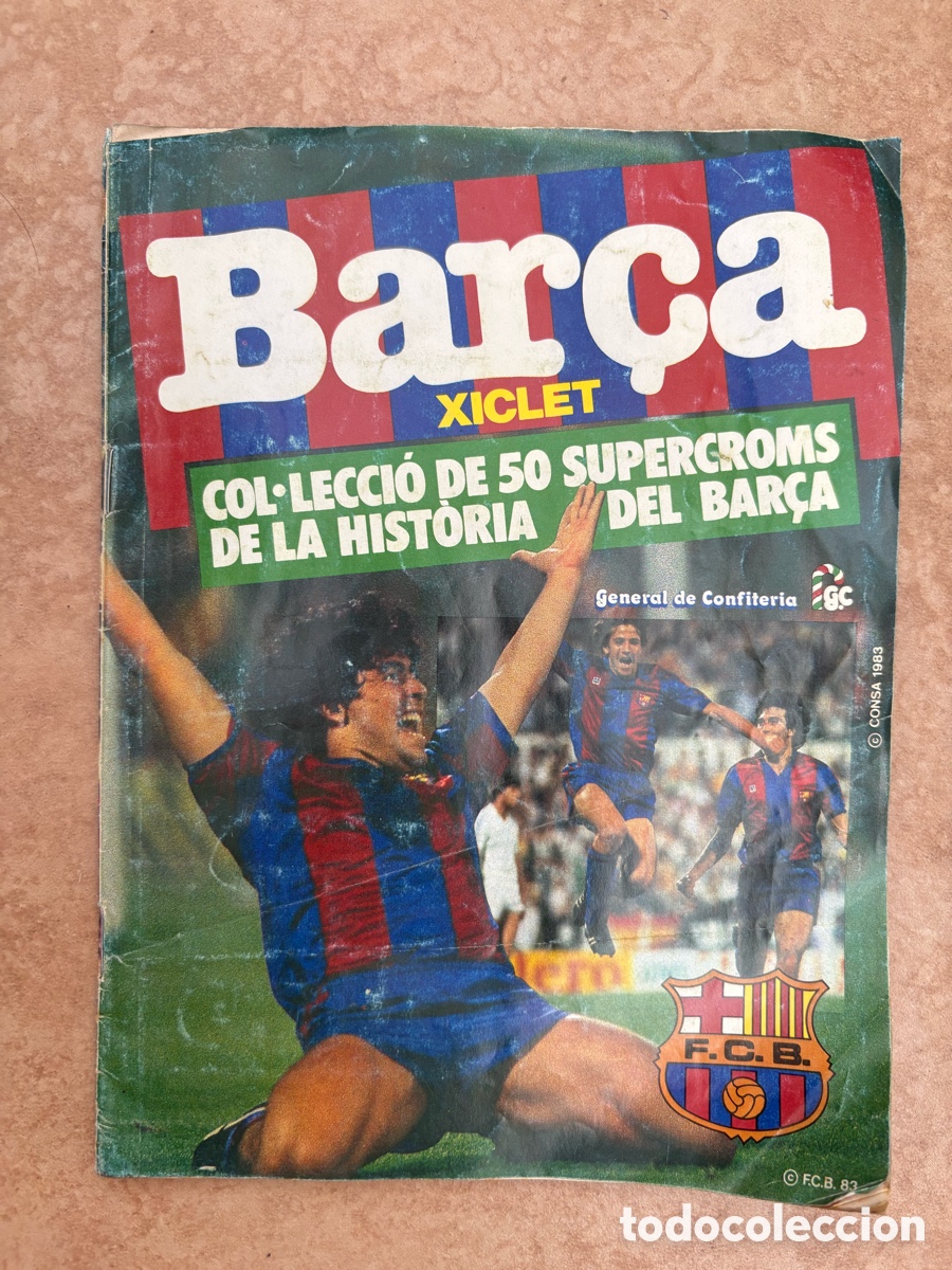 Coleccionismo deportivo: &Aacute;lbum Barcelona Xiclet General de Confiter&iacute;a Barca