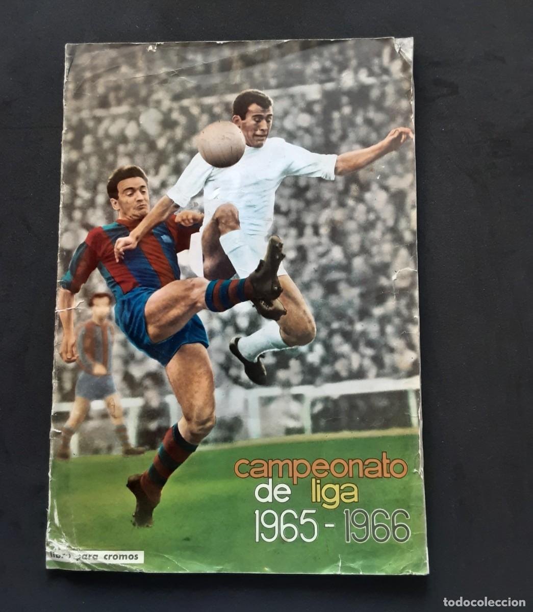Coleccionismo deportivo: ALBUM CAMPEONATO LIGA 1965-66 # DISGRA # IRIBAR/ LUIS/ PUSKAS/GENTO/AMANCIO/GALLEGO # FALTAN 3 CROMO