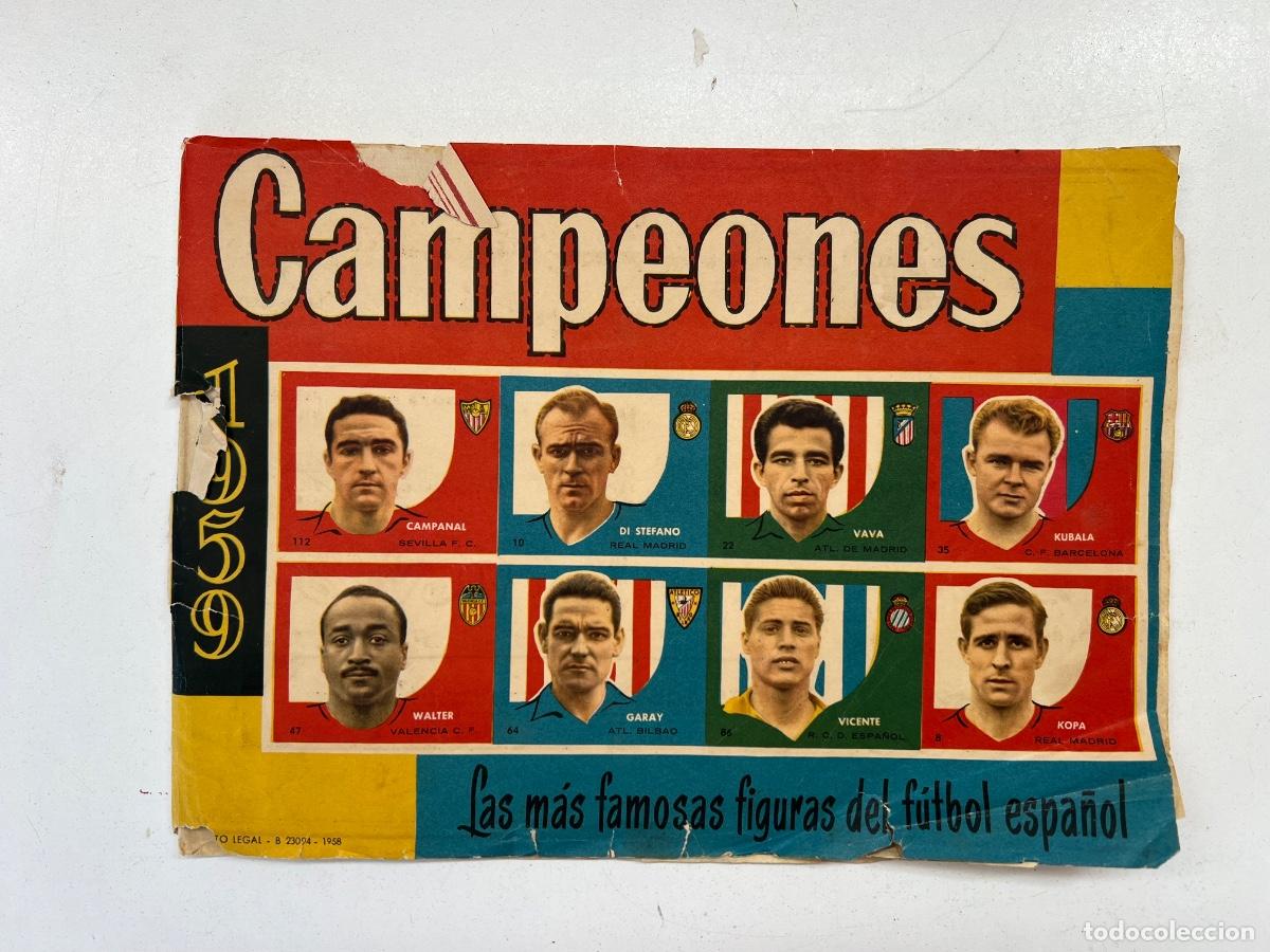 Coleccionismo deportivo: ALBUM IMCOMPLETO CAMPEONES 1959 DI STEFANO EDITORIAL BRUGUERA
